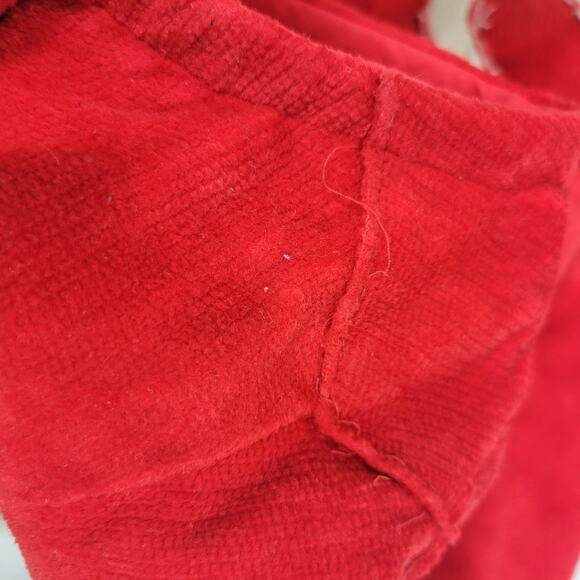 Vintage Corduroy Leotard Red Homemade Romper Majorette Costume Bodysuit Tank XXS - Picture 15 of 16